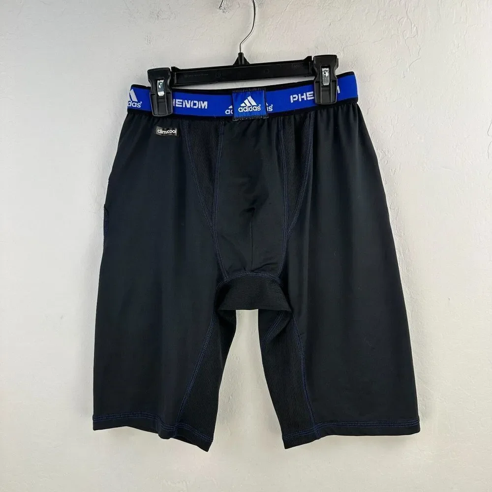 Adidas Phenom Shorts M‎ Black Slider Performance Compression Padded Cup Holder